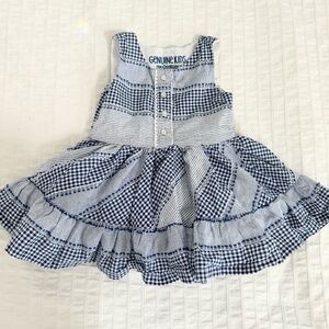 Genuine Kids Osh Kosh Gingham Dress (Size 12 months)